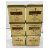 Lot of 6 TWINING ENGLISH BREAKFAST 200g CT. BB