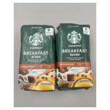 New Lot of 2 Starbucks Whole Coffee Beans, Medium