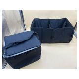 Trunk organizer and insulated drink and food