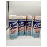 Lot of 4 Lysol Disinfecting Wipes, Crisp Linen,