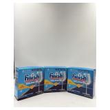 New (3 cases) Finish Dishwasher gel packs, orange
