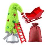 New Janinka 4 Pcs Lime Green Christmas Tree Kit