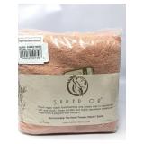 Salmon bamboo towels 6 pc hand towel set made