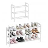 New Mavivegue Expandable Shoe Rack, 3-Tier Shoe