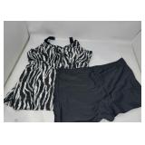 New JINXUEER Plus Size Swimsuit Tankini Set Two