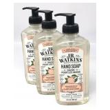 3 JR Watkins hand soap grapefruit pamplemousse