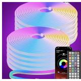 New Fussion 32.8Ft Led Neon Rope Lights,RGB Led