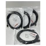 New Lot of 4, ULT-WIIQ DisplayPort Cable Version