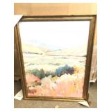 24x30 colorful framed canvas board No hold no