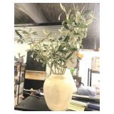 Fake arrangements potted olive leaf