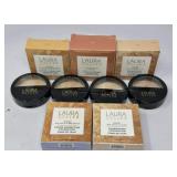 9pc Lot of Laura Geller powder foundation- fair,
