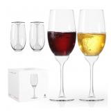 New Plastic Wine Glasses Set of 4: 12oz
