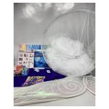 Kid Lot - over bed net , batgirl shirt 4t , lilo