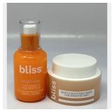 2pc Bliss skincare products, Used 2/3 Full