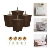 New Yes4All 3 Inches Square Wood Furniture Legs