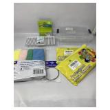 Bath cleaning stone , clear plastic storage