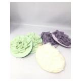 6pack shower scrubbers soft mesh to help exfoliate