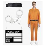 New Size Medium HTPARY Prisoner Costume Set for