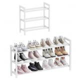 New Mavivegue Expandable Shoe Rack, 3-Tier Shoe