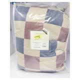 Twin/Twin Extra Long Woven Check Comforter Set