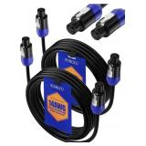 2Pack 9 ft Speakon to Speakon Cables,