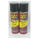 New Lot of 2 Flex Seal MAX, 17 oz, 1-Pack, Black,