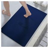 AMOAMI Ultra Thin Bathroom Rugs, Rubber Backed