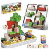 Mini Magnetic Blocks Farm Animals - 35 PCS Travel