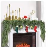 New 2 Pcs Artificial Norfolk Pine Garlands,