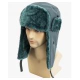 New Green Winter Hat for Men Eskimo Aviator Cap