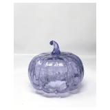 LED purple pumpkin deco centerpiece