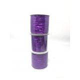 3 pack MEEDEE Purple Metallic Wired Ribbon 2.5