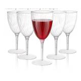 New YANYOPPINT 16pcs Plastic Wine Glasses 8 oz
