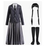 New Size 5/6 Youth Wednesday Addams Inspired