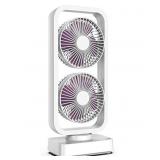 Battery Operated Desk Fan, Cordless Rechargeable