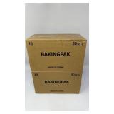 New Lot of 2 BAKINGPAK Aluminum Pans, 30PCS 7.8OZ