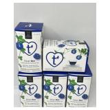 New Lot of 5, Wild Hibiscus Blue-Tee | 100% Pure