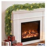 New 9 FT Christmas Garland with Lights Real Touch