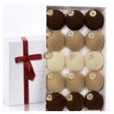 New 15PCS Velvet Flocked Christmas Ornaments,