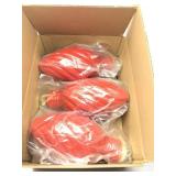 LED Christmas ornament 3 pack 12ï¿½/30cm red