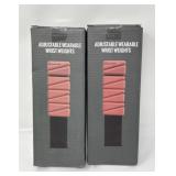 New Lot of 2, Adjustable Wearable Wrist Weights