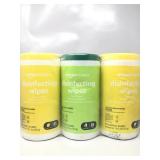 3 pack disinfecting wipes fresh scent lemon scent