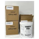 New Lot of 3, SNOWSUN Titanium White Acrylic