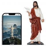 Jesus with Dove Resin Sculpture - 7 Inch