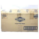 4 pack Clorox disinfecting wipes crisp lemon 75