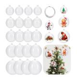 New Aneco 50 Pcs Christmas Plastic Fillable