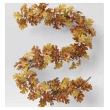New Fall Oak Leaf Artificial Garland - Threshold