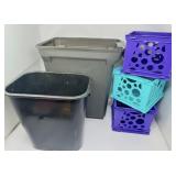 Lot of containers / trash cans- large container