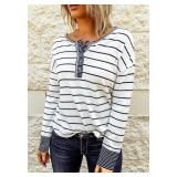 New EVALESS Long Sleeve Tops for Women Trendy