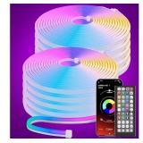 New Fussion 100Ft Led Neon Rope Lights,RGB Led